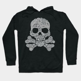 ethnic skull motif Hoodie